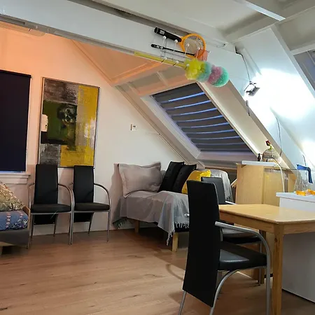 Zolderstudio Dichtbij Goffert Met Eigen Badkamer En Wc, Eigen Keuken, Eigen Ingang Panzió Nijmegen