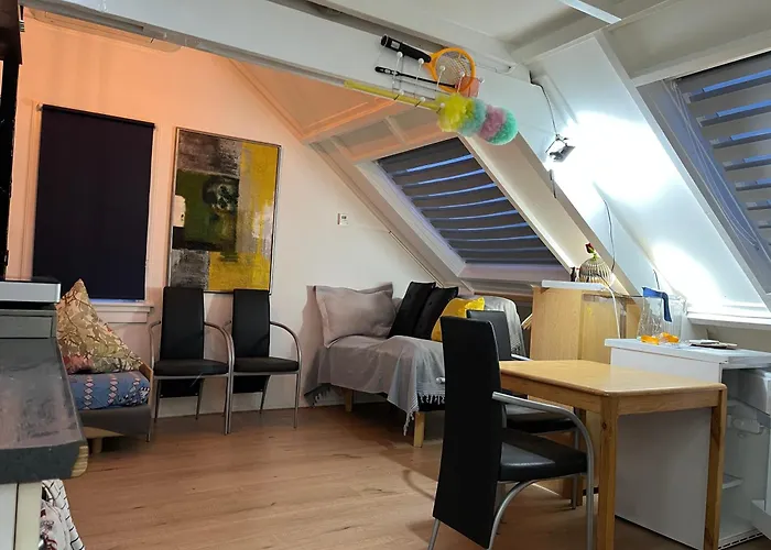 Zolderstudio Dichtbij Goffert Met Eigen Badkamer En Wc, Eigen Keuken, Eigen Ingang Panzió Nijmegen